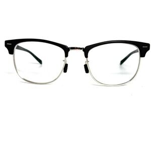 ROKA Cambridge E3507-0152 Black Silver Clubmaster Eyeglasses 52-20-135 23063
